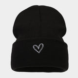 THICKENED HEART EMBROIDERED KNITTED HAT_CWAH1607