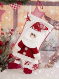 SEQUINED 3D SANTA CLAUS CHRISTMAS STOCKINGS_CWMS1424