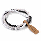 Cwaje4295_Natural Stone Beads Vintage Bracelet