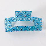 Cwaha1612_Rectangular Print Blue Series Hair Claw Clip