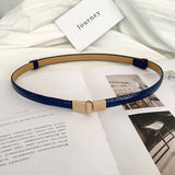 SIMPLE AND VERSATILE GOLD BUCKLE SWEATER BELT_CWABE0669