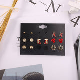 CHRISTMAS EARRING COMBINATION CARTOON EARRING SET_CWMM2611