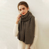 SOLID KNIT FAUX CASHMERE SCARF FOR WOMEN_CWASC0334