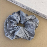 FRENCH RETRO PRINTED LARGE INTESTINE HAIR TIE_CWAHA1290