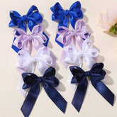 HANDMADE DOUBLE RIBBON BOW BABY HAIR CLIP_CWAHA6729