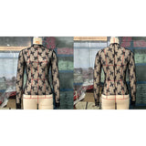 SEMI SHEER MESH LACE TOP BOTTOMING SHIRT_CWTBLL2660