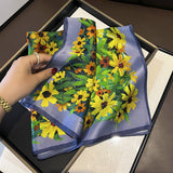 100% SILK SQUARE SCARF FASHIONABLE SPRING AUTUMN_CWASC0562