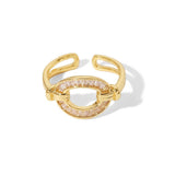 HORSESHOE BUCKLE OPEN VERSATILE RING_CWAJE1402
