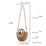 SIMPLE SEMICIRCLE HAND STRAW BAG_CWAB2105