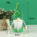 ST PATRICKS DAY SEQUIN HAT LIGHT UP ELF DOLL_CWMM3455
