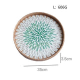 RATTAN FRUIT TRAY COFFEE TABLE SHELL TRAY_CWMM4534