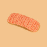 RECTANGULAR HAIR CLIP HANDMADE CROCHET YARN PIN_CWASC0836