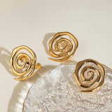 PERSONALIZED BEAT SPIRAL HAMMER EARRINGS_CWASC1686