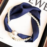 Solid Pearl Magnetic Silk Neck Scarf_Cwasc03939