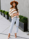 Pullover Striped Fashion Sweater Sweater Crewneck Sweater