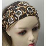ANIMAL PRINT WIDE ELASTIC HEADBAND WITH STUDS_CWAHA6307