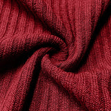 Solid-Color Off-The-Shoulder Knitted Dress