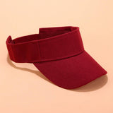 EMBROIDERED LETTER VISOR HAT SUMMER SUNSHADE CAP_CWAH3284