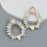 COLORFUL CRYSTAL GEOMETRIC DROP STUD EARRINGS_CWAJE0536