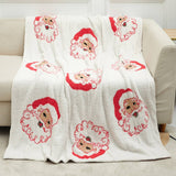 CHRISTMAS SNOWFLAKE KNITTED JACQUARD BLANKET_CWMM1476