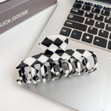 Checkerboard Hair Claw ? Candy Color Acetate Look_Cwmm10084