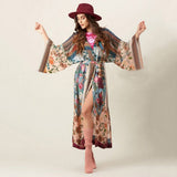RAYON FLORAL BIKINI COVER UP BEACH CARDIGAN_CWMM6307