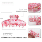 ACETATE DIAMOND CLIP HAIRPIN SHARK CLIP_CWAHA4253