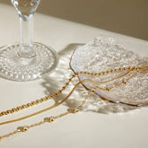 Vintage Multi-Layer Zircon Bracelet In Titanium