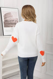 Valentines Day Jacquard Round-Neck Sweater