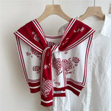 FLORAL KNIT SHAWL LIGHT CARDIGAN SCARF FOR WOMEN_CWASC0847