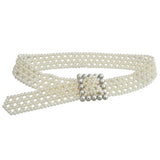 NEW SWEET PEARL STRETCH PEARL WIDE BELT_CWABE0508