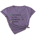 Wome V-Neck Graphic Tee Summ Casual Fit_Cwtts1487