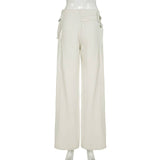 Workwear Three-Dimensional Pocket Straight Pants