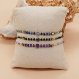 RICE BEAD HAND WOVEN SEMI PRECIOUS STONE BRACELET_CWMM3801