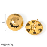 HIGH END DESIGN GOLD ROUND EARRINGS_CWAHA0894