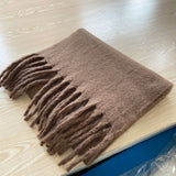 SOFT MOHAIR FEEL SCARF COZY WINTER WRAP_CWASC0323