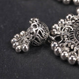 RETRO CRESCENT SHAPE EXAGGERATED BELL EARRINGS_CWAJE2239