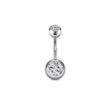 BUTTERFLY CZ BELLY BUTTON RING BODY PIERCING_CWMM9178