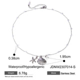 NEW OCEAN SERIES PEARL STARFISH SHELL NECKLACE_CWAJE1877