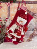 SEQUINED 3D SANTA CLAUS CHRISTMAS STOCKINGS_CWMS1424
