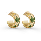 STAINLESS STEEL PAINTED FLOWER EARRINGS_CWMM5726