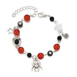HALLOWEEN SPIDER HEART STAR BRACELET_CWAJE2453