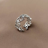 OPEN ADJUSTABLE BUTTERFLY HOLLOW RING FOR WOMEN_CWAJE3102