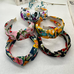 RETRO INK SPLASHED FLOWER HEADBAND_CWAHA2584