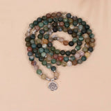 108 INDIAN STONE BEADED BRACELET WITH CHARM_CWAJE3934