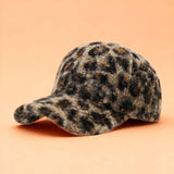 Women¡¯S Leopard Print Baseball Cap Retro Duckbill_Cwah04725