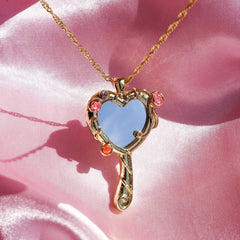 BARBIE DOPAMINE MIRROR NECKLACE_CWAJE05575