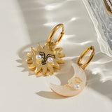 HIGH END 18K GOLD STAINLESS STEEL MOON EARRINGS_CWASC1649