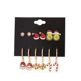 CUTE CHRISTMAS ALLOY EARRINGS SET FOR WOMEN_CWMM2631
