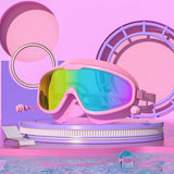 PRO HD SWIM GOGGLES CAP SET ANTI FOG ADULT_CWMM6641